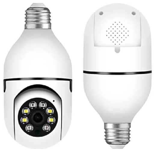 3MP WiFi Smart Bulb Camera WIFI Smart Camera V380 Pro CCTV Security Protection Audio Record Video  1 Lens